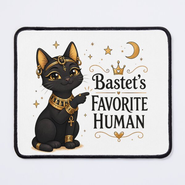 Item preview, Bastet's Favorite Human – Cute Egyptian Cat Godd-ess Design designed and sold by MotylekAnia.