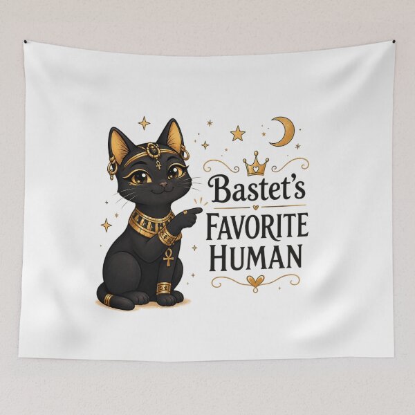 Item preview, Bastet's Favorite Human – Cute Egyptian Cat Godd-ess Design designed and sold by MotylekAnia.