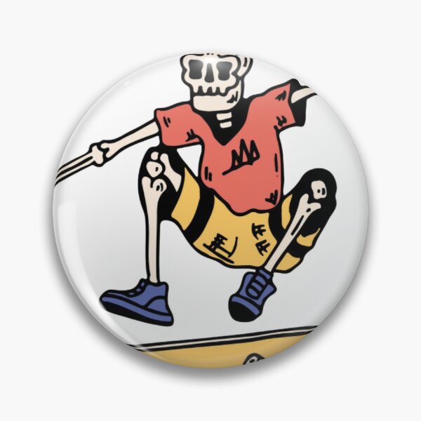 Item preview, Skeleton Skateboarder Jumping Trick | Funny Skateboarding Skull Cartoon Design designed and sold by LunaVales.