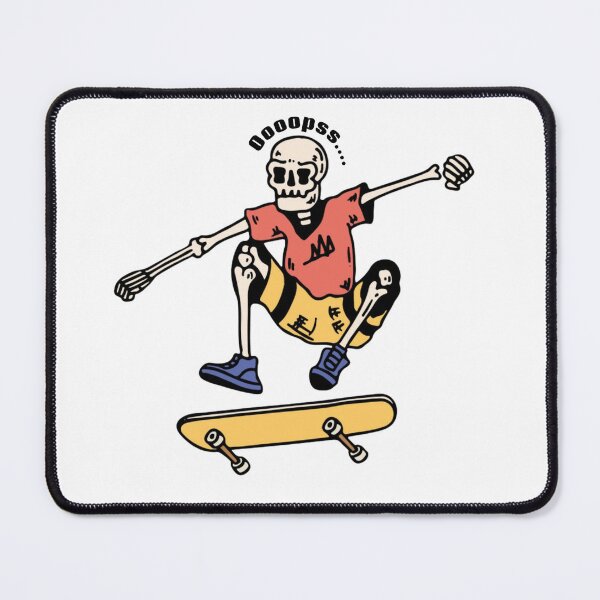 Item preview, Skeleton Skateboarder Jumping Trick | Funny Skateboarding Skull Cartoon Design designed and sold by LunaVales.