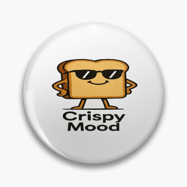 Item preview, Crispy Mood Toast Art – Funny Aesthetic Breakfast Cartoon Design for Food Lovers & Daily Vibes designed and sold by Bright Nest Studio.