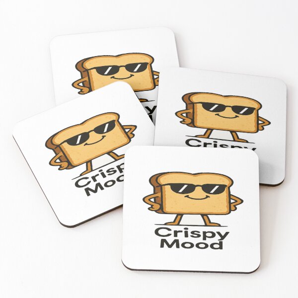 Item preview, Crispy Mood Toast Art – Funny Aesthetic Breakfast Cartoon Design for Food Lovers & Daily Vibes designed and sold by Bright Nest Studio.