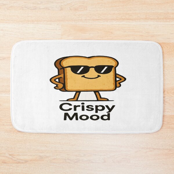 Item preview, Crispy Mood Toast Art – Funny Aesthetic Breakfast Cartoon Design for Food Lovers & Daily Vibes designed and sold by Bright Nest Studio.