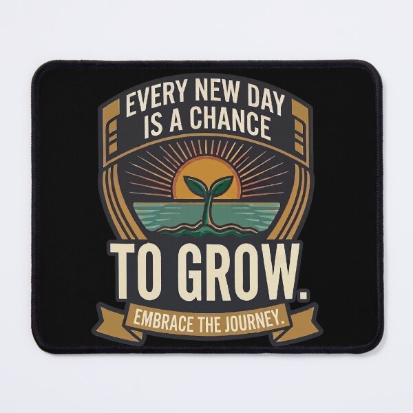 Item preview, Every New Day Is A Chance To Grow - Typography Art designed and sold by SEOSipan.
