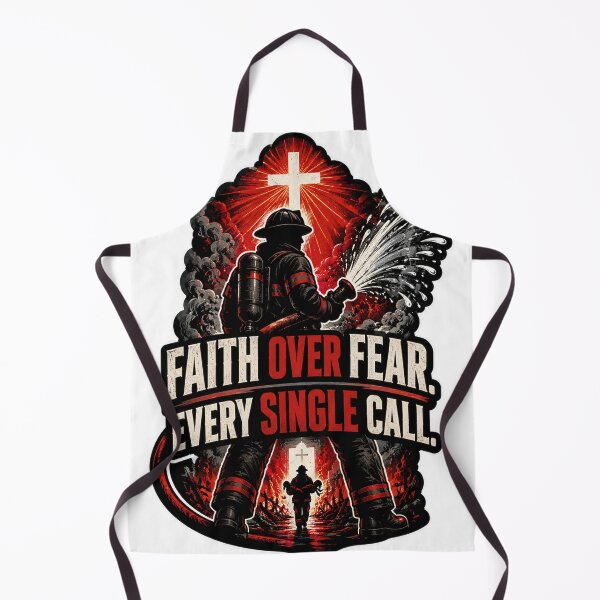 Item preview, Faith Over Fear Firefighter designed and sold by Squiggle Happy.