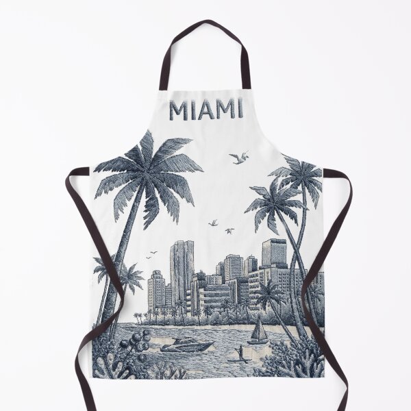 Item preview, Miami Palm Trees | Retro Beach Skyline designed and sold by jcsstore.