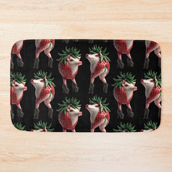 Item preview, Surreal Strawberry Pig Monsters in Platform Heels designed and sold by LujziWorld.