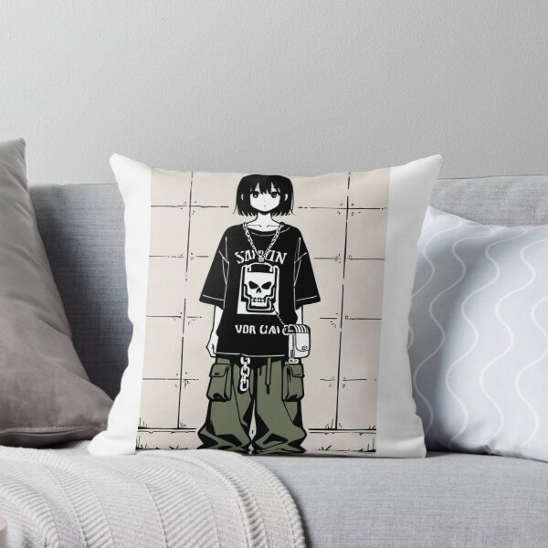 Item preview, Fashion - Man in Black Top Cargo Pants Chain Wallet Streetwear Anime Variant 6 designed and sold by AnimeShin.