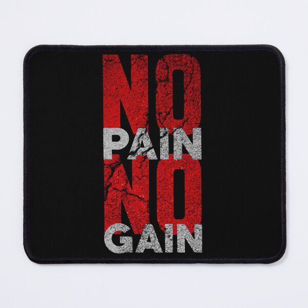 Item preview, No Pain No Gain Gym Motivation - Distress Grunge Typography designed and sold by gokhanuzen.