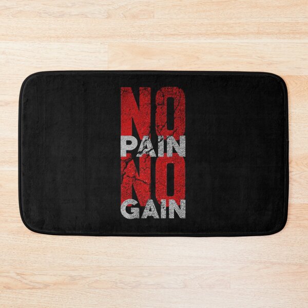 Item preview, No Pain No Gain Gym Motivation - Distress Grunge Typography designed and sold by gokhanuzen.