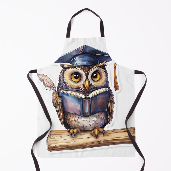 Item preview, Wise Owl: Owl Wearing Graduation Cap Whimsical Ill designed and sold by Mercella-Inc.
