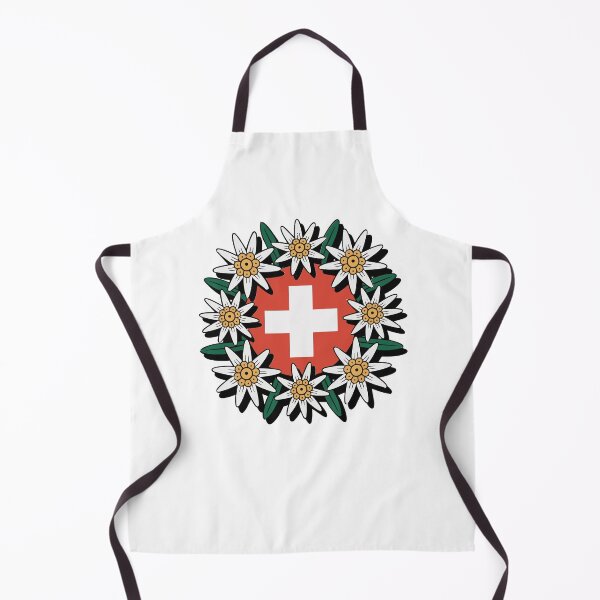 Item preview, Swiss Flag Edelweiss Alpine Hiker Design designed and sold by AntiqueImages.