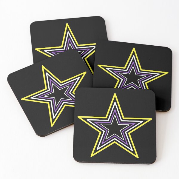 Item preview, Nonbinary Pride Stars designed and sold by Day10Machine.