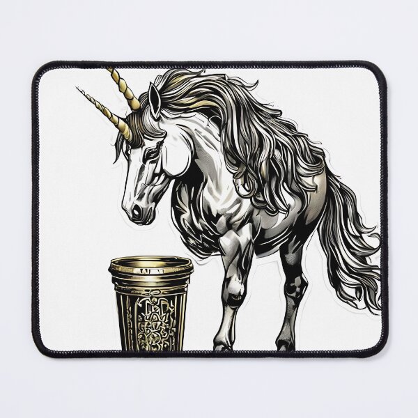 Item preview, Trash Panda: Majestic Unicorn Eating from Decorati designed and sold by Mercella-Inc.