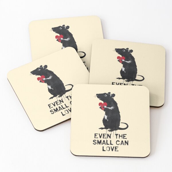 Item preview, BANKSY RAT - EVEN THE SMALL CAN LOVE designed and sold by 123ks.