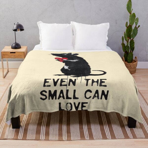 Item preview, BANKSY RAT - EVEN THE SMALL CAN LOVE designed and sold by 123ks.