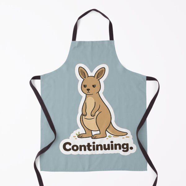 Item preview, Continuing. Kangaroo Meme | Deadpan Motivation Sticker Design designed and sold by BabyStark.