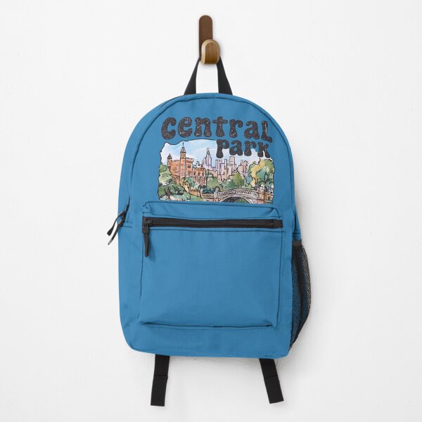 Item preview, Central Park NYC Cute Landscape Retro Skyline Background Turtle designed and sold by HowToCanadian.