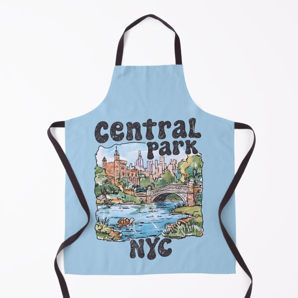 Item preview, Central Park NYC Cute Landscape Retro Skyline Background Turtle designed and sold by HowToCanadian.