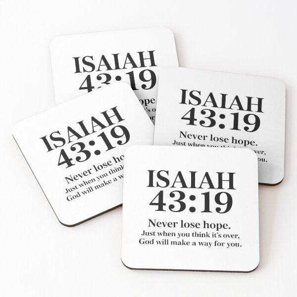 Item preview, Isiah 43:19 Bible Verse Christian designed and sold by KD Merch.