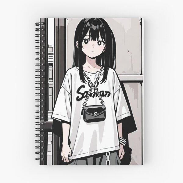 Item preview, Fashion - Man in Black Top Cargo Pants Chain Wallet Streetwear Anime Variant 7 designed and sold by AnimeShin.