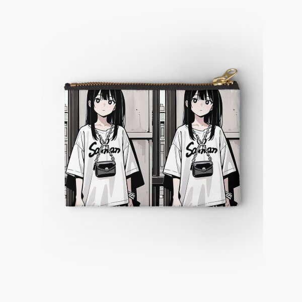 Item preview, Fashion - Man in Black Top Cargo Pants Chain Wallet Streetwear Anime Variant 7 designed and sold by AnimeShin.