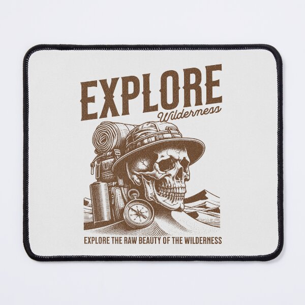 Item preview, Explore Wilderness – Adventure Skull designed and sold by AngryToro.