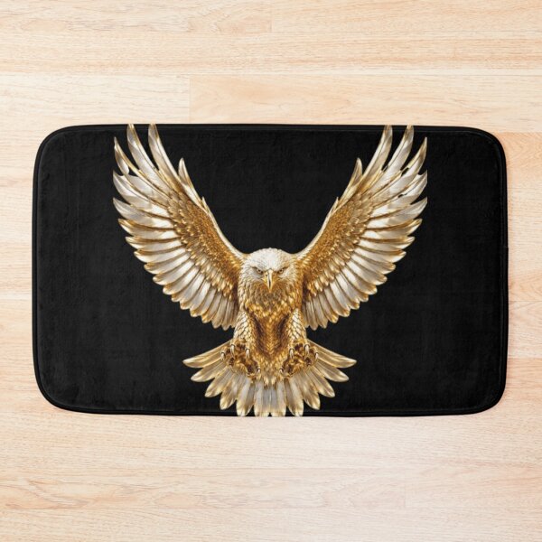 Item preview, Golden Chrome Eagle | Majestic Metallic Wings Ar designed and sold by Rawafi Art Studio.