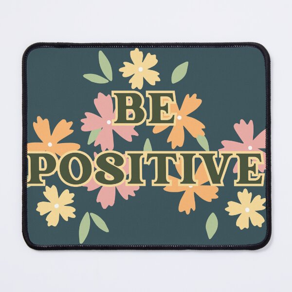 Item preview, Be Positive Floral Quote Sticker designed and sold by NadDot.