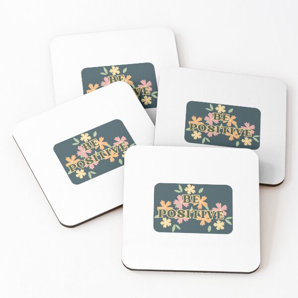 Item preview, Be Positive Floral Quote Sticker designed and sold by NadDot.