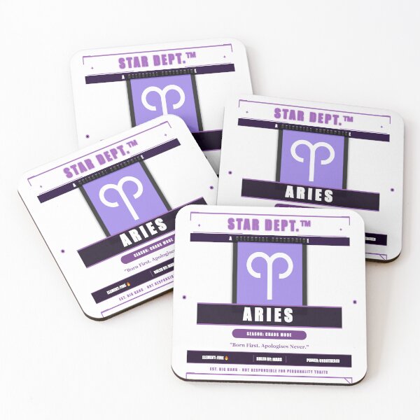 Item preview, Aries Zodiac Star Dept Funny Astrology Vintage Bold Design designed and sold by Mega-Shopping.