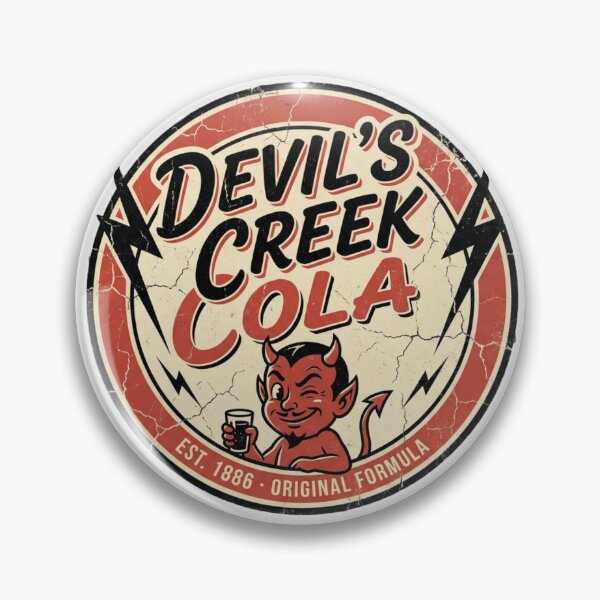Item preview, Devil's Creek Cola – Vintage Retro Soda Label Design designed and sold by Street Warrior Clothing.