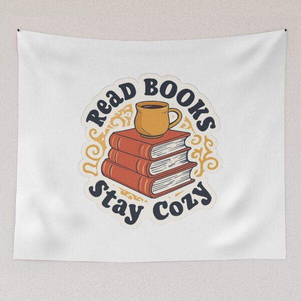 Item preview, Retro Boho Books Coffee Stay Cozy  designed and sold by SR8891.