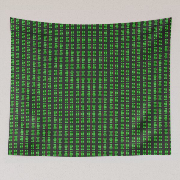 Item preview, Psychedelic Chameleon | Green & Red Chameleon Pattern on Black designed and sold by Doodle District.