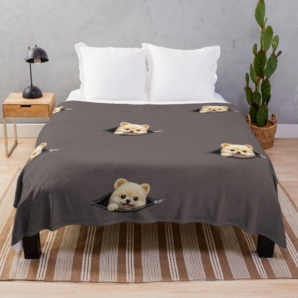 Item preview, Cute Pomeranian Puppy Peeking Out of Zipper Dog Lover Graphic T-Shirt designed and sold by PoojaArtLab.
