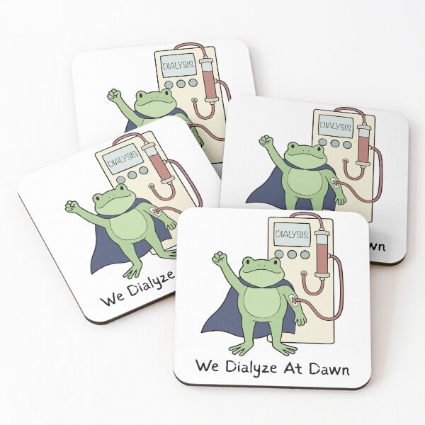 Item preview, Dialysis Frog Kidney Warrior Nephrology Nurse Renal Care Hero designed and sold by FreshVibe Prints.