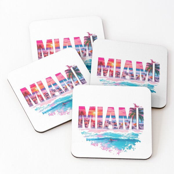 Item preview, Miami Beach Vintage Sunset  designed and sold by CREATIVO STUDIO.