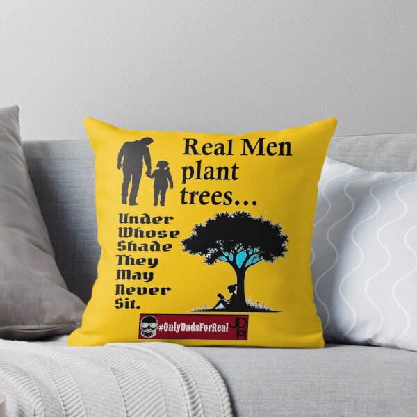 Aperçu de l'œuvre Les vrais hommes plantent des arbres (Or) *Plusieurs couleurs disponibles dans la collection créée et vendue par OnlyDadsForReal.