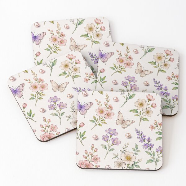 Item preview, Flowers & Butterflies & Pearls, Oh My! designed and sold by fairycoffins.