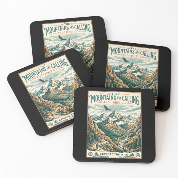 Item preview, The Mountains Are Calling Vintage Mountain Adventure designed and sold by PGRprint.