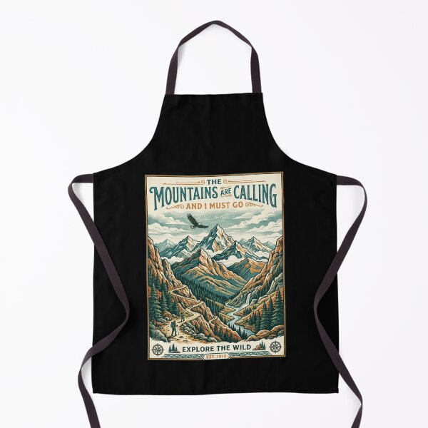 Item preview, The Mountains Are Calling Vintage Mountain Adventure designed and sold by PGRprint.