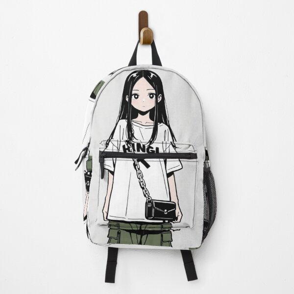 Item preview, Fashion - Man in Black Top Cargo Pants Chain Wallet Streetwear Anime Variant 8 designed and sold by AnimeShin.