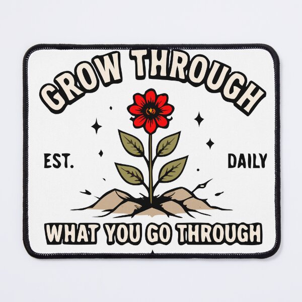 Item preview, Grow Through What You Go Through | Inspirational Growth Quote Design designed and sold by FAFshop.