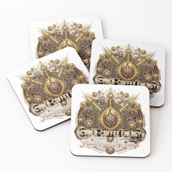 Item preview, Golden Cyber-Coffee Protocol: Future Caffeine Energy designed and sold by SupernovaNote.