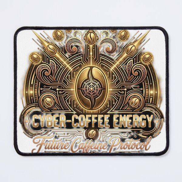 Item preview, Golden Cyber-Coffee Protocol: Future Caffeine Energy designed and sold by SupernovaNote.