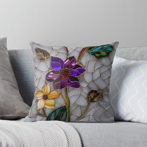Item preview, Stained Glass Floral Mosaic Art designed and sold by Articora.