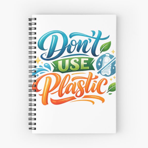 Item preview, Don't Use Plastic – Save Nature Typography Design designed and sold by Sticleg.