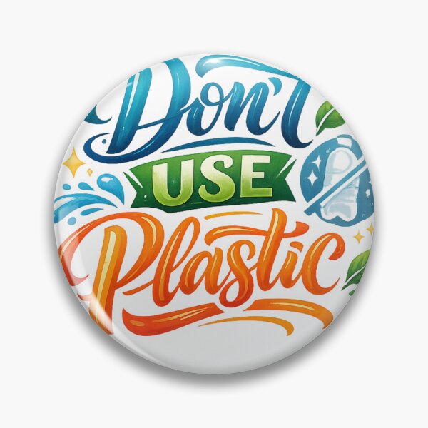 Item preview, Don't Use Plastic – Save Nature Typography Design designed and sold by Sticleg.