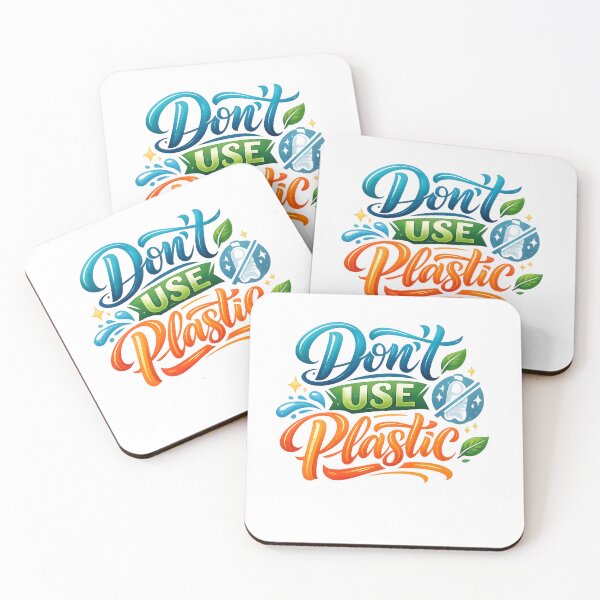 Item preview, Don't Use Plastic – Save Nature Typography Design designed and sold by Sticleg.