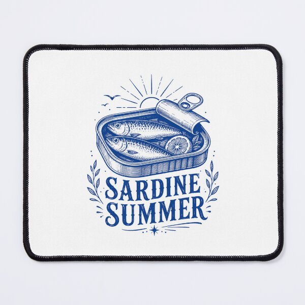 Item preview, Sardine Summer Coastal Tinned Fish Design designed and sold by itsmorabit.